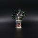 Silver Om Design Small Tulsi Plant for Home/Office Puja