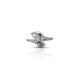 Sterling Silver Twisted Rose Petals Ring for Women