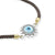 Charming silver bracelet adorned with a symbolic evil eye charm