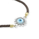 Charming silver bracelet adorned with a symbolic evil eye charm