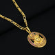 Silver Gold Plated Khatu Shyam Ji Pendant with Chain