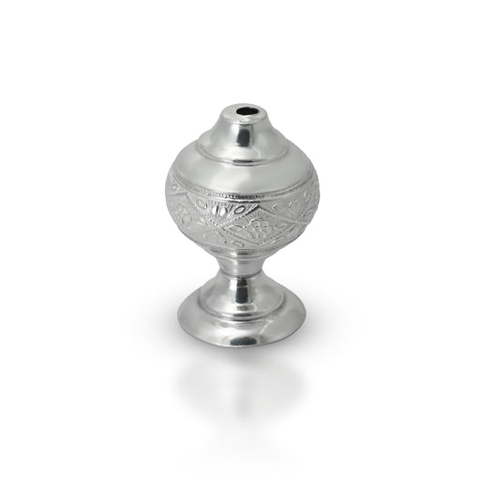 Elegant silver agarbatti stand, perfect for adding charm to your pooja rituals.