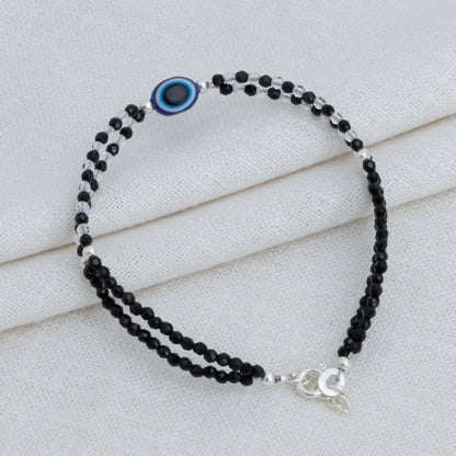 Black Beads Evil Eye Protection Bracelet