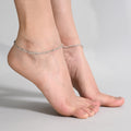 Nature-Inspired Green Buds Silver Anklet with Intricate Cage Design