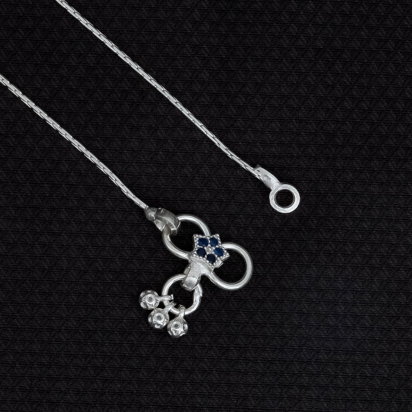 Celestial Guard Evil Eye Silver Anklet