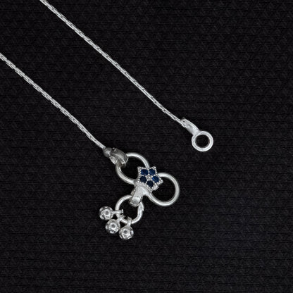 Celestial Guard Evil Eye Silver Anklet