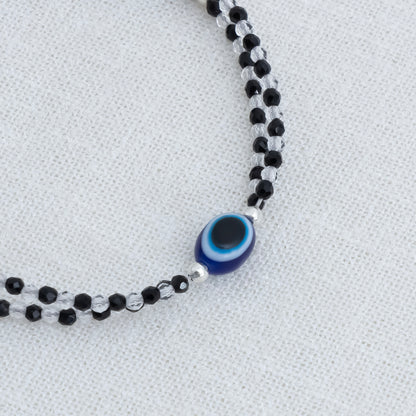 Black Beads Evil Eye Protection Bracelet