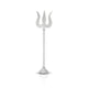 Elegant Silver Trishul Spiritual and Decorative Piece