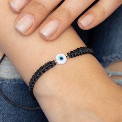 Black Thread Evil Eye Bracelet/Anklet Adjustable Nazar Protection