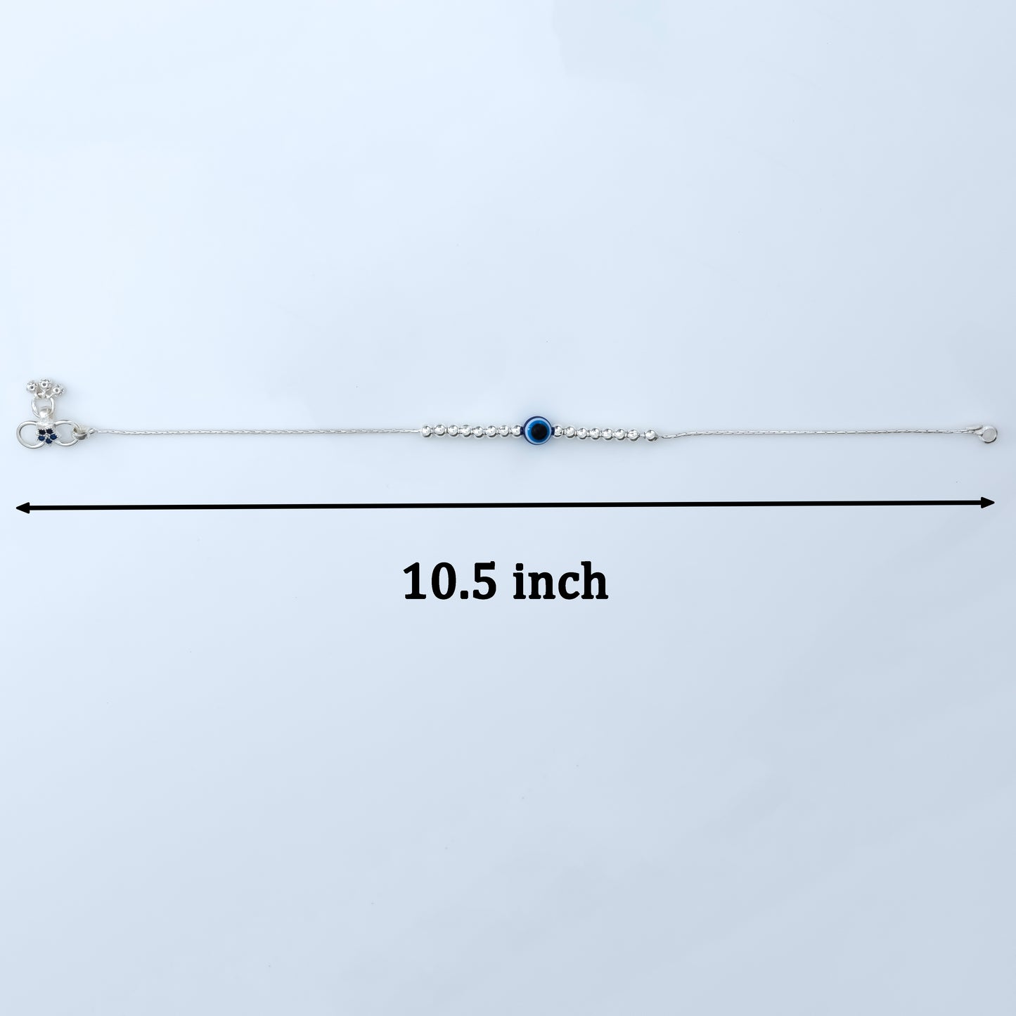 Celestial Guard Evil Eye Silver Anklet