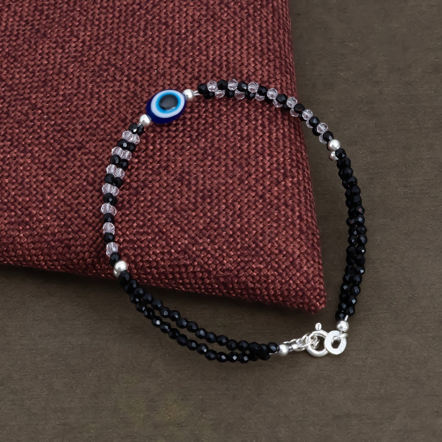 Black Beads Evil Eye Protection Bracelet