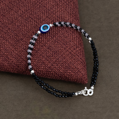 Black Beads Evil Eye Protection Bracelet