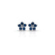 Elegant sterling silver earrings with blue gemstones