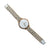 Gold Plated Multiple White Stone Silver Titan Watch