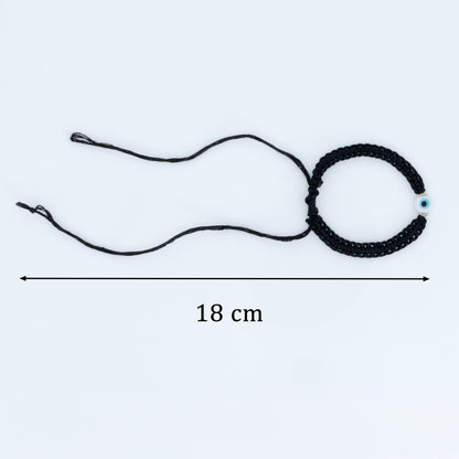Black Thread Evil Eye Bracelet/Anklet Adjustable Nazar Protection