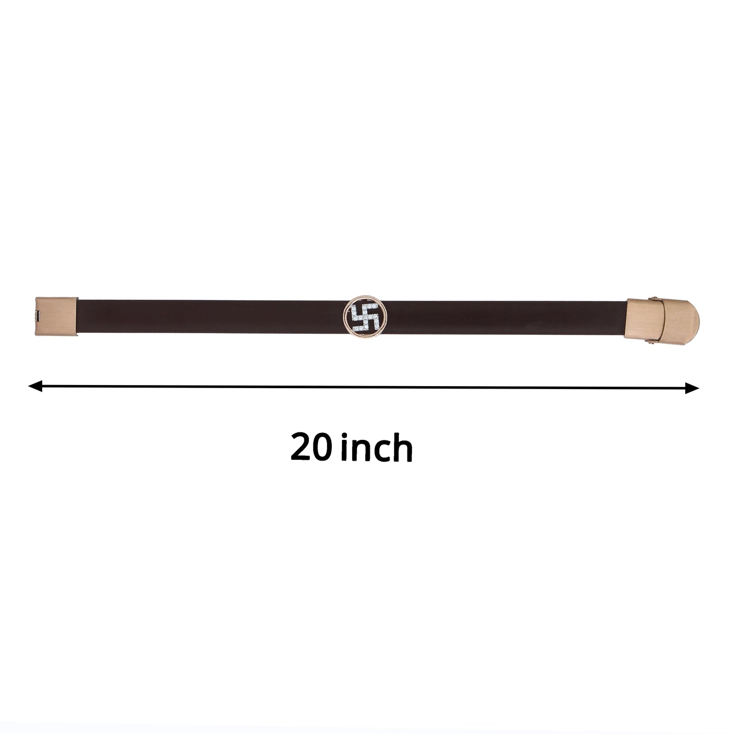 Classic Men's Silver Swastik Wristband