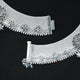 Designer bridal silver anklet with ornate patterns and ghungroo charms