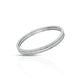 Multiple White Stones Silver Bangles For Girls