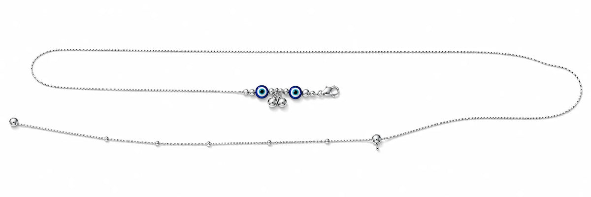 Silver Evil Eye (kamarband/waist chain) for Women