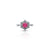 Sterling Silver "Pink Magic" Designer Ring for Women