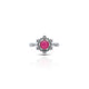 Sterling Silver "Pink Magic" Designer Ring for Women