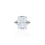 Silver Expensive Rectangle White Stone Ring