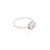 Silver Light Pink Casual Ring