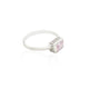 Silver Light Pink Casual Ring