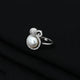 Sterling Silver "Shining Glory" Designer Pearl Ring for Girls