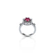 Sterling Silver "Pink Magic" Designer Ring for Women