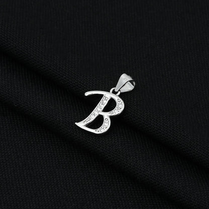 Silver Pendant Featuring the 'B' Name Design