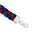 Timeless silver moli for boys with a striking red and green thread pattern for a unique style