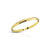 Elegant gold-plated bangle with a smooth finish