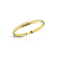 Elegant gold-plated bangle with a smooth finish