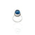 Sterling Silver Blue Pearl Girls Ring