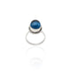 Sterling Silver Blue Pearl Girls Ring