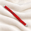 Silver Royal Red Knitted Kalava Moli Bracelet