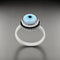 Sterling Silver Evil Eye Design Ring for Girls