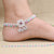 Comfortable lightweight silver anklet perfect for everyday wear.