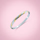 Gold-plated silver bangle combining style and sophistication