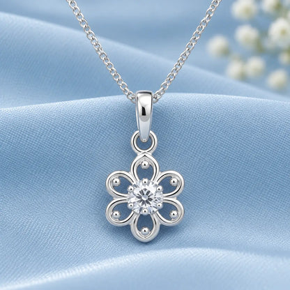Silver Flower Pendant