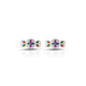 Silver Colorful Gem Stone with Flower Design Bichhiya for Girls