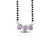 Beautiful Mangalsutra Adorned with a Pink Sapphire and American Diamonds