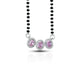 Beautiful Mangalsutra Adorned with a Pink Sapphire and American Diamonds