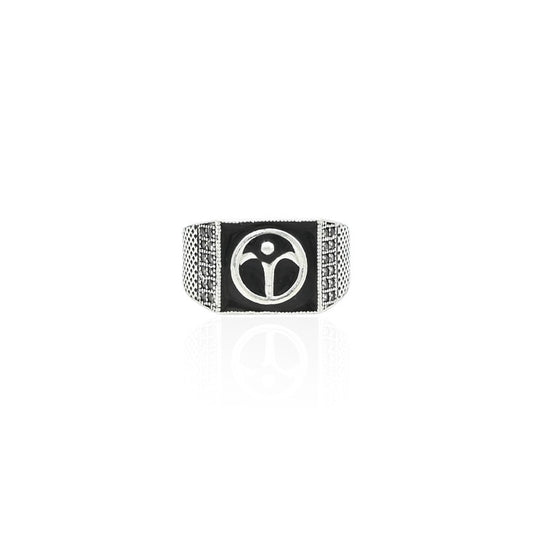 Silver Weird Portion Vector Design Ring