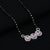 Beautiful Mangalsutra Adorned with a Pink Sapphire and American Diamonds