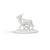 Silver Cow and Calf Idol for Puja, Home Decor and Gifting Purpose