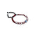 Stylish evil eye payal with silver beads for girls.