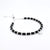 Silver Cat Design with Black Beads Anklet for Girls
