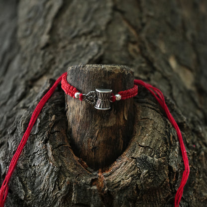 Lord Shiva Trishul Damru Silver Rakhi